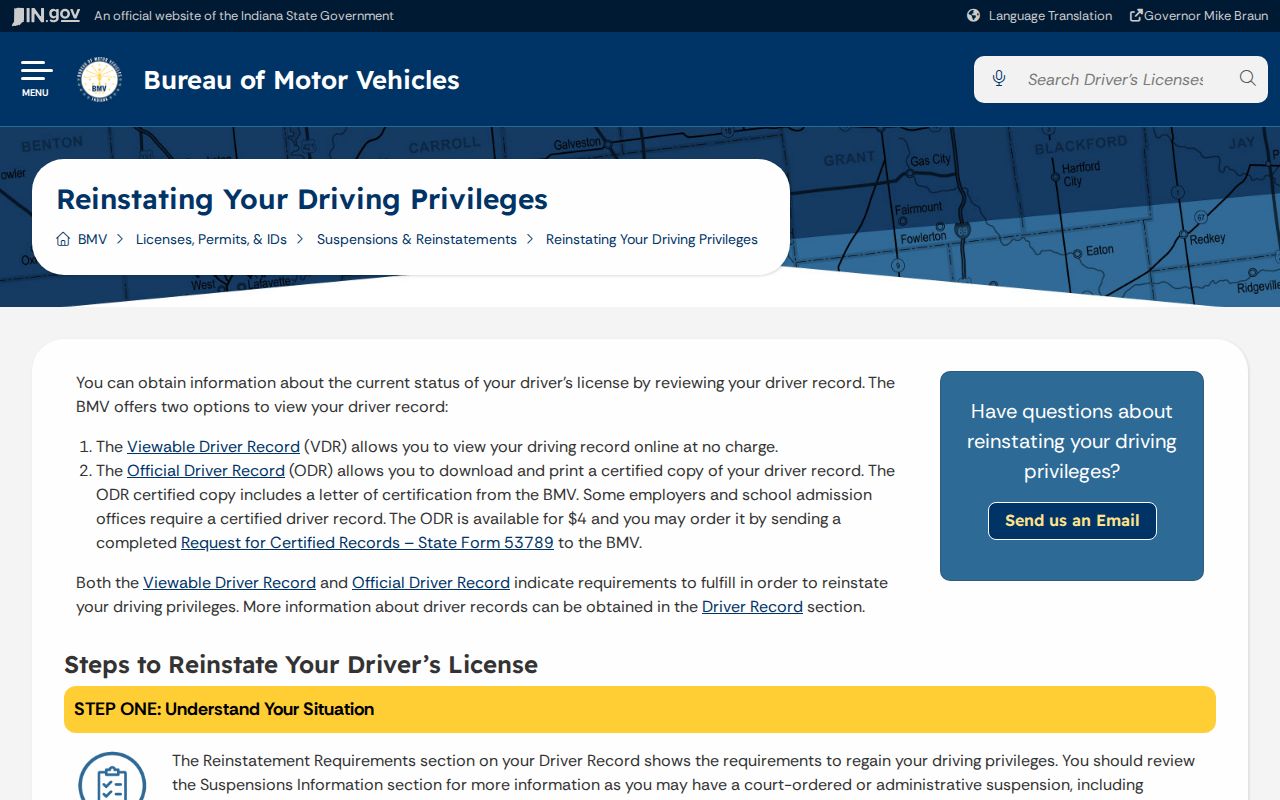 Washington County traffic ticket reinstatement